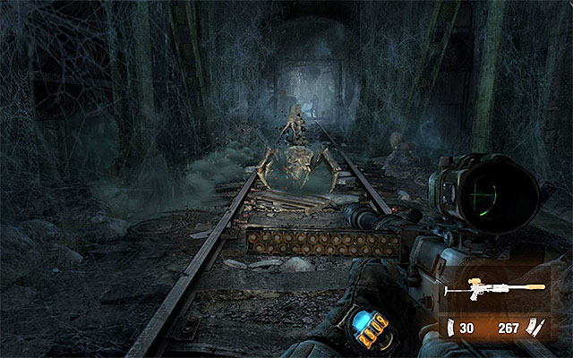 Once you get to the new tunnel go straight ahead, using sprint of course when needed - Find a way through the catacombs | Chapter 7: Torchlight - Chapter 7: Torchlight - Metro: Last Light Game Guide