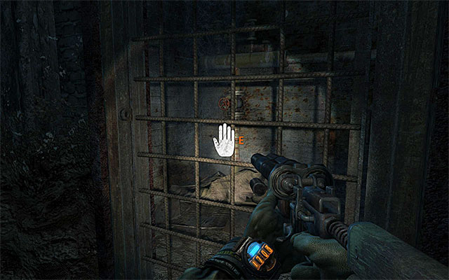 After you are done with the monsters, spend some time and explore this area to find an interactive gate to a corpse with the military-grade rounds on it - Follow Khan to find the Dark One | Chapter 21: Khan - Chapter 21: Khan - Metro: Last Light Game Guide