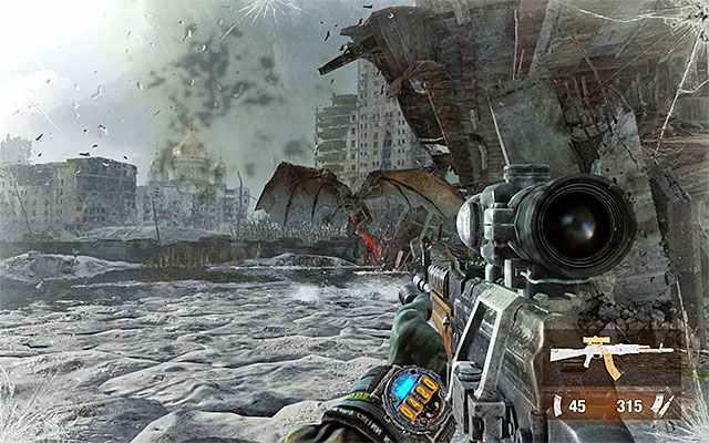 Before you continue on your path, it is a good idea to eliminate the demon that obstructed you from your march - Reach Polis and report your findings about the Reds | Chapter 23: The Crossing - Chapter 23: The Crossing - Metro: Last Light Game Guide