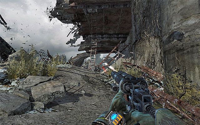 Jump off the second car to land on the ice - Reach Polis and report your findings about the Reds | Chapter 23: The Crossing - Chapter 23: The Crossing - Metro: Last Light Game Guide