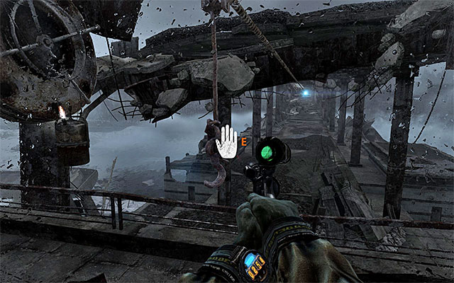 Go ahead and find a new filter on your way - Use the zipline to get across | Chapter 24: Bridge - Chapter 24: Bridge - Metro: Last Light Game Guide