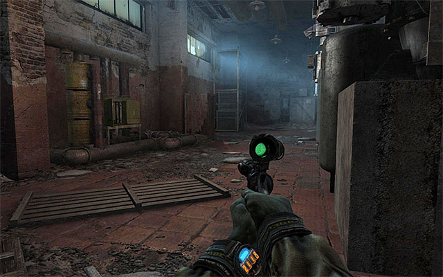 The good news is that you do not really have to bother about the two snipers here because they will not be alerted to your presence as long as you stay in the shadows - Find about the plans of the Red Line troops | Chapter 25: Depot - Chapter 25: Depot - Metro: Last Light Game Guide