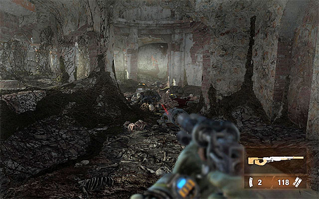 Ignore the mutants staying in the destroyed cathedral, as they are, in no way, a threat to you - Reach the rangers lighthouse | Chapter 27: Red Square - Chapter 27: Red Square - Metro: Last Light Game Guide