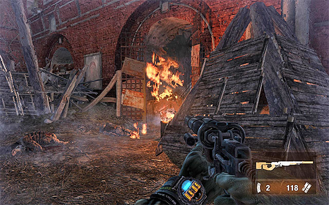 There is another battle with the regular soldiers ahead of you - Reach the rangers lighthouse | Chapter 27: Red Square - Chapter 27: Red Square - Metro: Last Light Game Guide