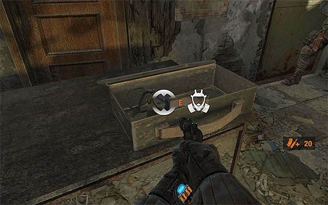 Only after you collect the abovementioned page, approach the chest with the filter and the gas mask in it (you lost such kit in one of the previous chapters of the game) - Follow Pavel to the Theater Station | Chapter 8: Echoes - Chapter 8: Echoes - Metro: Last Light Game Guide