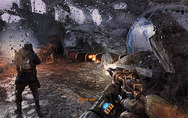 Also here, you will be attacked by the kind of monsters youve already encountered - Follow Pavel to the Theater Station | Chapter 8: Echoes - Chapter 8: Echoes - Metro: Last Light Game Guide