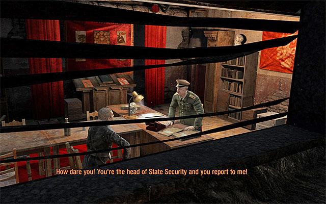 It is a good idea to make a few stops here and there, during your crawl through the vent, to eavesdrop on Moskvins conversation with Korbut, among others - Escape the Red Line territory | Chapter 10: Korbut - Chapter 10: Korbut - Metro: Last Light Game Guide