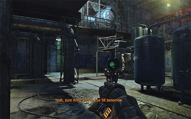 Note that thanks to the sewers you can reach the north-most part of A2, i - Find the switch to stop the fan blade and crawl through | Chapter 11: Revolution - Chapter 11: Revolution - Metro: Last Light Game Guide