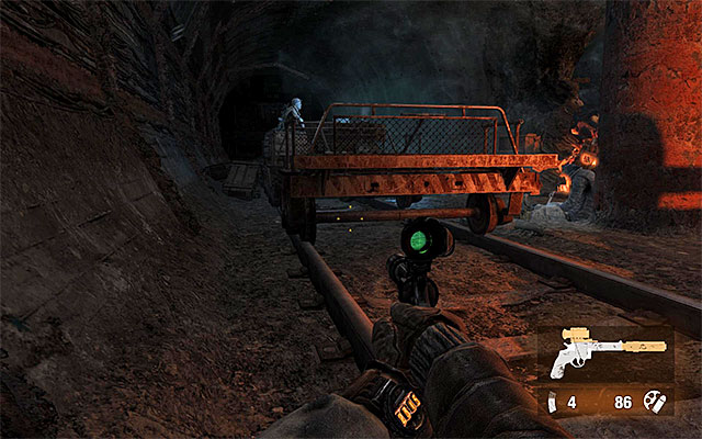 Before one of the survivors helps you, you will have to dispose of all of the remaining bandits in this area, by killing or knocking them down - Find someone to help move the railcar out of the way | Chapter 13: Bandits - Chapter 13: Bandits - Metro: Last Light Game Guide
