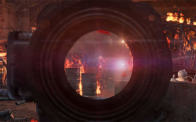 The enemy soldiers will launch their attack right after you experience a strong explosion - Defend D6 until the bioweapon cache is completely destroyed | Chapter 30: D6 - Chapter 30: D6 - Metro: Last Light Game Guide