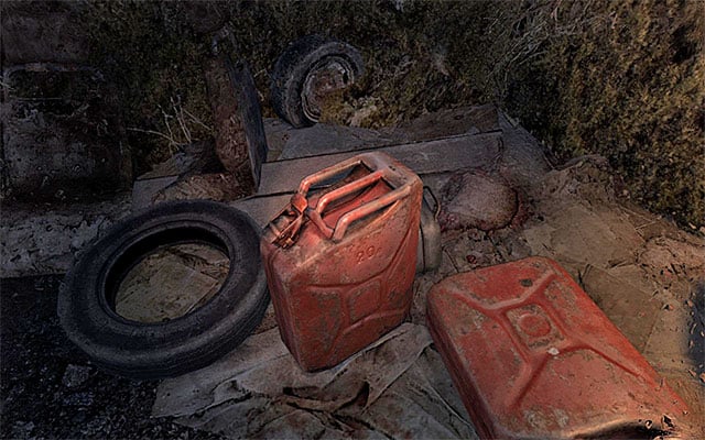 After you reach the gas station, explore the are thoroughly as, on the counter shown in screenshot 1, there is an Artyoms diary page - Find fuel for the ferry winch | Chapter 16: Sundown - Chapter 16: Sundown - Metro: Last Light Game Guide