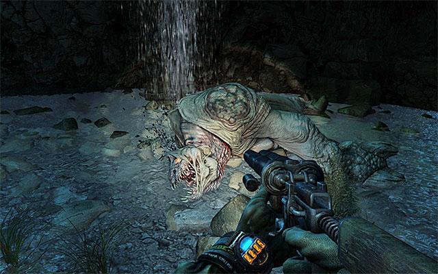 Keep running all around the arena and position yourself behind columns and barricades - Follow the catacombs towards Oktyabrskaya - part 2 | Chapter 18: Undercity - Chapter 18: Undercity - Metro: Last Light Game Guide