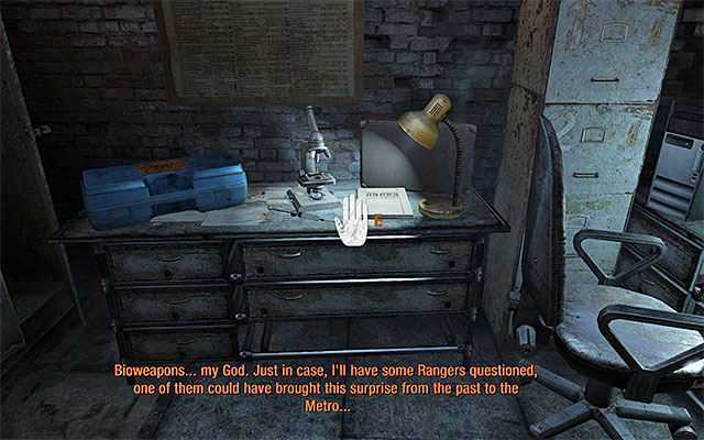 The page is on the desk in one of the first locations you visit in this chapter, which you visit to be subjected to decontamination - Chapter 20: Quarantine | Artyom Diary Pages - Artyom Diary Pages - Metro: Last Light Game Guide
