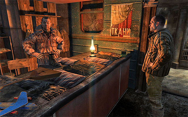 6) Guitar (Chapter 9 - Bolshoi) - The instrument is in the market place with two open shops - Musical Instruments | Other Secrets - Other Secrets - Metro: Last Light Game Guide