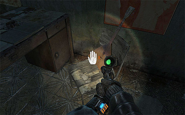 8) Guitar (Chapter 11 - Revolution) - The instrument is on the chair in one of the rooms at the beginning of this stage - Musical Instruments | Other Secrets - Other Secrets - Metro: Last Light Game Guide