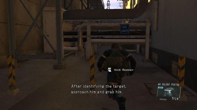 Go between the building and the wall - Classified Intel Acquisition - Side Ops and Extra Ops - Metal Gear Solid V: Ground Zeroes - Game Guide and Walkthrough
