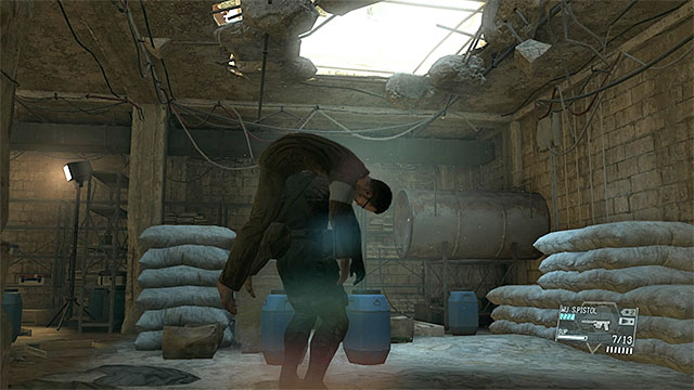 Approach the engineer and pick him up - Finding and rescuing the engineer | Walkthrough - Mission 5 - Over the Fence - Metal Gear Solid V: The Phantom Pain Game Guide & Walkthrough