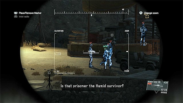 You will find the enemies with the hostage in the eastern part of Mountain Relay Base. - Heading towards the location of Honey Bee | Walkthrough - Mission 6 - Where Do the Bees Sleep? - Metal Gear Solid V: The Phantom Pain Game Guide & Walkthrough