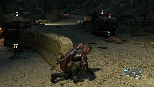 After eliminating the enemies, approach the prisoner. - Heading towards the location of Honey Bee | Walkthrough - Mission 6 - Where Do the Bees Sleep? - Metal Gear Solid V: The Phantom Pain Game Guide & Walkthrough