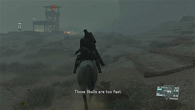 Escaping on horseback is the best way. - Exfiltration with Honey Bee | Walkthrough - Mission 6 - Where Do the Bees Sleep? - Metal Gear Solid V: The Phantom Pain Game Guide & Walkthrough