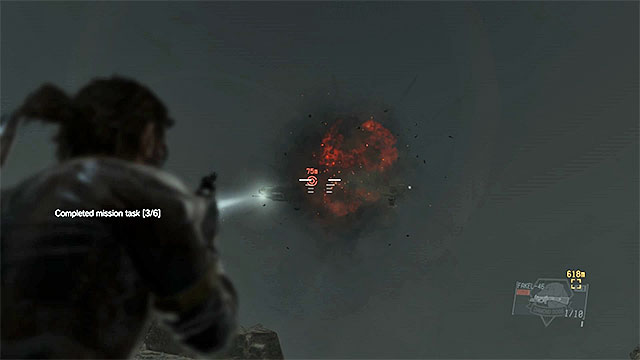 The enemy gunship is patrolling the eastern part of the map, namely the area near Da Smasei Laman and outposts number 14 and 17 - Where Do the Bees Sleep? - secondary mission objectives | Walkthrough - Mission 6 - Where Do the Bees Sleep? - Metal Gear Solid V: The Phantom Pain Game Guide & Walkthrough