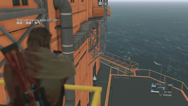 Stairs near the landing pad - Side-Ops missions walkthroughs (151-157) - Side-Ops - Metal Gear Solid V: The Phantom Pain Game Guide & Walkthrough