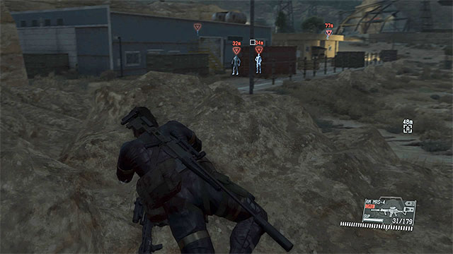Go past the rifle range to reach the building with the sniper. - Side-Ops missions walkthroughs (21-30) - Side-Ops - Metal Gear Solid V: The Phantom Pain Game Guide & Walkthrough
