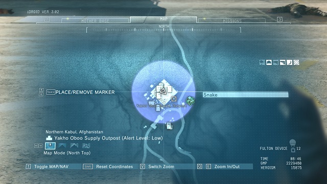 Mission area. - Side-Ops missions walkthroughs (61-70) - Side-Ops - Metal Gear Solid V: The Phantom Pain Game Guide & Walkthrough