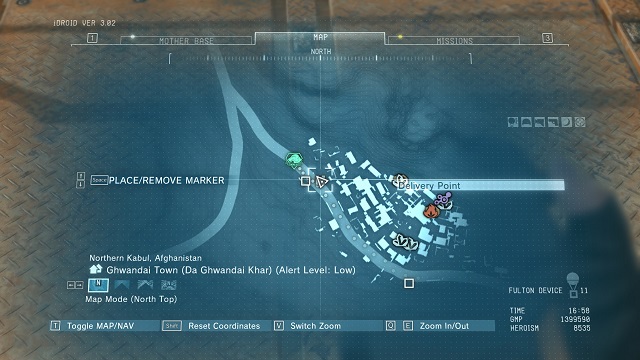 The location of the Delivery Point - Afghanistan | Delivery Point Invoices - Delivery Point Invoices - Metal Gear Solid V: The Phantom Pain Game Guide & Walkthrough