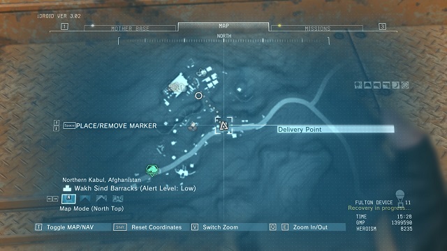 The location of the Delivery Point - Afghanistan | Delivery Point Invoices - Delivery Point Invoices - Metal Gear Solid V: The Phantom Pain Game Guide & Walkthrough