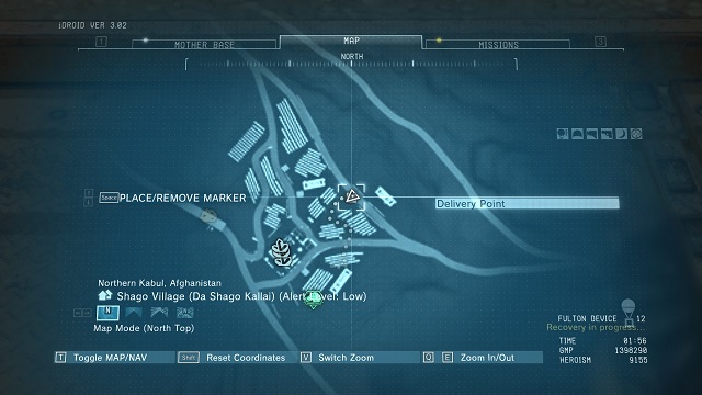 The location of the Delivery Point - Afghanistan | Delivery Point Invoices - Delivery Point Invoices - Metal Gear Solid V: The Phantom Pain Game Guide & Walkthrough