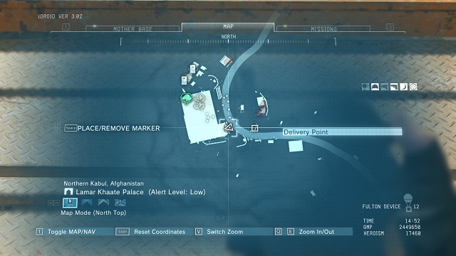 The points location. - Afghanistan | Delivery Point Invoices - Delivery Point Invoices - Metal Gear Solid V: The Phantom Pain Game Guide & Walkthrough