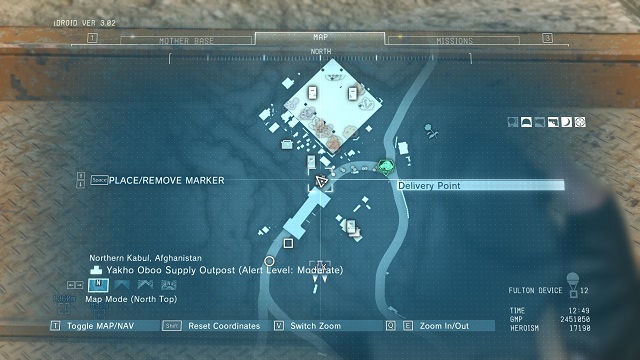 The points location. - Afghanistan | Delivery Point Invoices - Delivery Point Invoices - Metal Gear Solid V: The Phantom Pain Game Guide & Walkthrough
