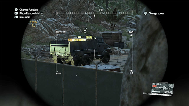 The truck is parked near the place where you start the mission. - Remaining Voices - secondary mission objectives | Walkthrough - Mission 20 - Voices - Metal Gear Solid V: The Phantom Pain Game Guide & Walkthrough