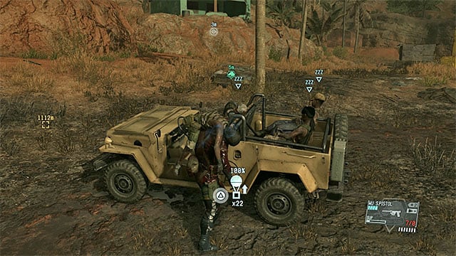 You can use the jeep in the village for extraction of the juvenile fighters - Remaining Pitch Dark - secondary mission objectives | Walkthrough - Mission 13 - Pitch Dark - Metal Gear Solid V: The Phantom Pain Game Guide & Walkthrough