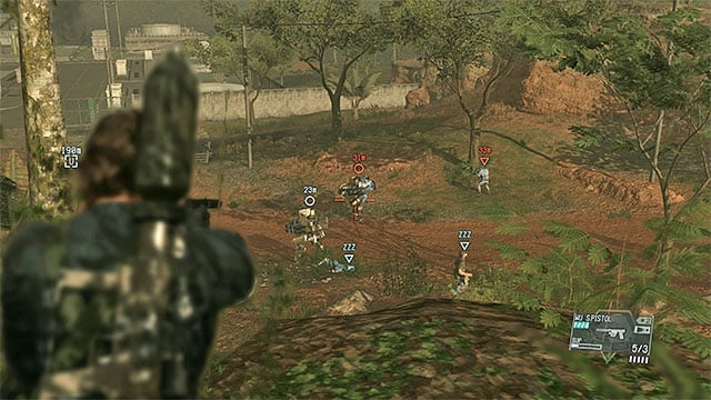 There are regular soldiers accompanying the walkers on the Eastern road - Remaining Pitch Dark - secondary mission objectives | Walkthrough - Mission 13 - Pitch Dark - Metal Gear Solid V: The Phantom Pain Game Guide & Walkthrough