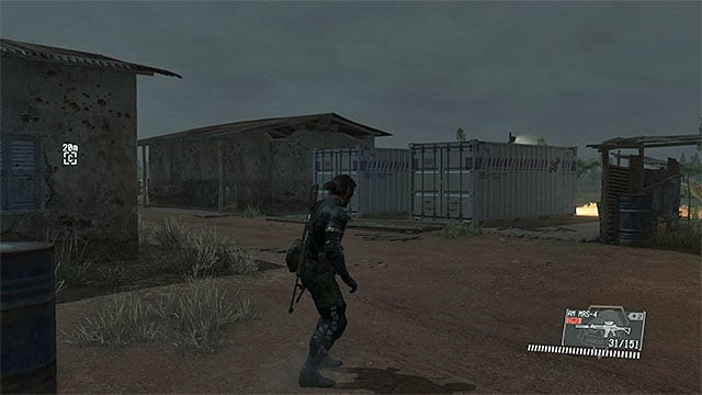 Containers near buildings to the North - Remaining Lingua Franca - secondary mission objectives | Walkthrough - Mission 14 - Lingua Franca - Metal Gear Solid V: The Phantom Pain Game Guide & Walkthrough