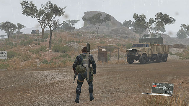 The trucks location - Remaining Footprints of Phantoms - secondary mission objectives | Walkthrough - Mission 15 - Footprints of Phantoms - Metal Gear Solid V: The Phantom Pain Game Guide & Walkthrough