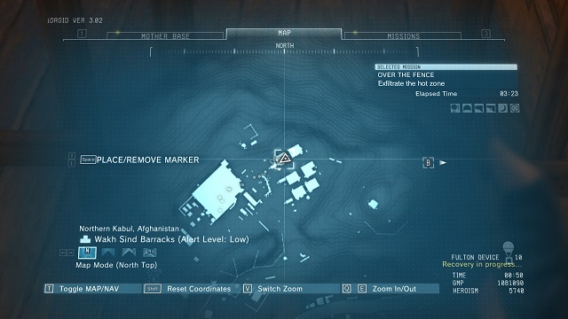 The location of the UN-ARC Blueprint - Blueprints | Basics - Basics - Metal Gear Solid V: The Phantom Pain Game Guide & Walkthrough
