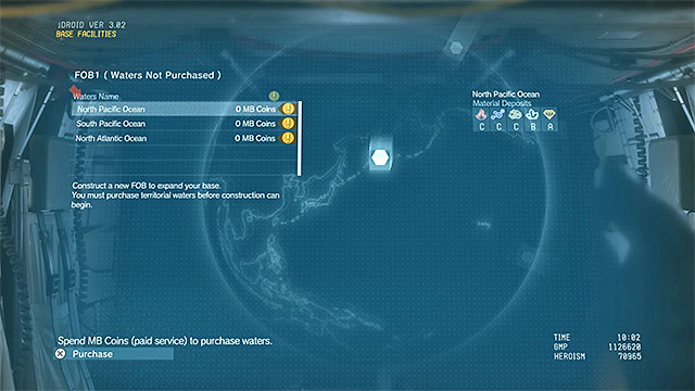 Only the first Forward Operating Base doesnt cost you anything. - General info | Mother Base - Mother Base - Metal Gear Solid V: The Phantom Pain Game Guide & Walkthrough