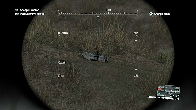 It is important mostly because you are not going to find any wreckage of the helicopter but instead you will need to look for a chest (presented on the screenshot above) with the MACHT 37 blueprint - Remaining The War Economy - secondary mission objectives | Walkthrough - Mission 21 - The War Economy - Metal Gear Solid V: The Phantom Pain Game Guide & Walkthrough