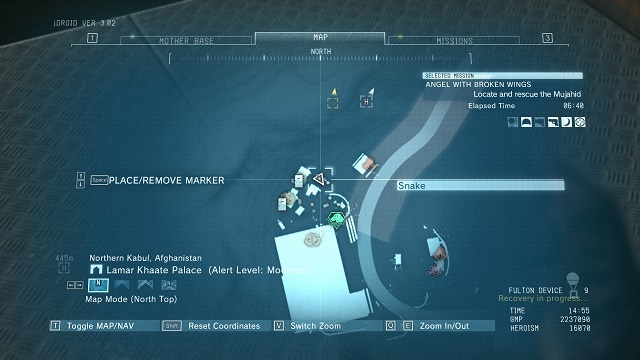 Diamonds location. - Rough Diamonds in Lamar Khaate Palace (Afghanistan) - Rough Diamonds - Metal Gear Solid V: The Phantom Pain Game Guide & Walkthrough