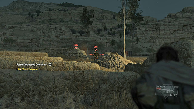 Use covers and lie on the ground to become a harder target - General combat advices | Direct confrontations - Direct confrontations - Metal Gear Solid V: The Phantom Pain Game Guide & Walkthrough