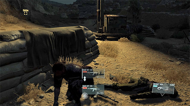 You can take the gun from one of the enemies - Mission 33 - [Subsistence] C2W | Walkthrough - Mission 33 and Mission 34 - Metal Gear Solid V: The Phantom Pain Game Guide & Walkthrough