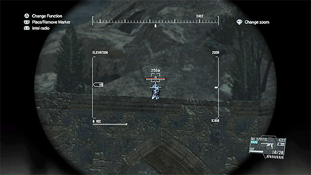 Use binoculars, stay behind the wall and mark Quiets position - How to win with Quiet in the Extreme mode? | Walkthrough - Mission 39 - Over the Fence and Mission 40 - Cloaked in Silence - Metal Gear Solid V: The Phantom Pain Game Guide & Walkthrough