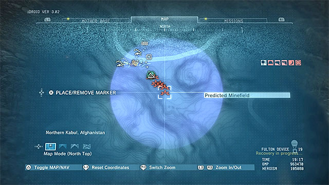 Description: The minefield is located not far to the south-east from guard post number 14 - Side-Ops missions walkthroughs (81-90) - Side-Ops - Metal Gear Solid V: The Phantom Pain Game Guide & Walkthrough