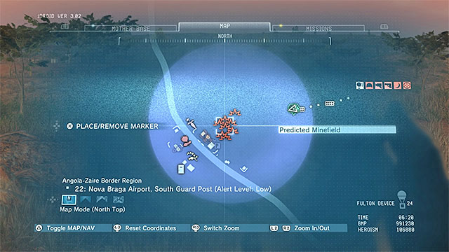 Description: You will find the minefield not far to the north-east from guard post number 22 - Side-Ops missions walkthroughs (81-90) - Side-Ops - Metal Gear Solid V: The Phantom Pain Game Guide & Walkthrough