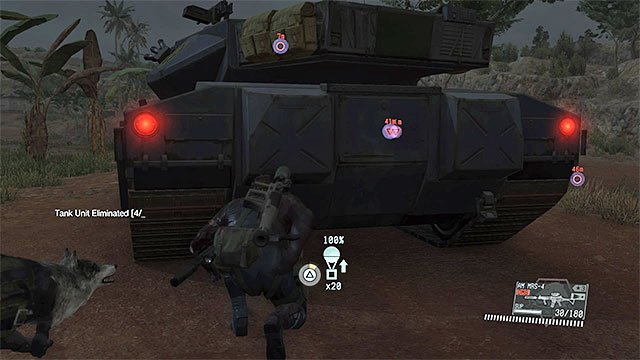 The easiest thing to do with tanks is fultoning them, but you can just as well destroy them - Side-Ops missions walkthroughs (111-120) - Side-Ops - Metal Gear Solid V: The Phantom Pain Game Guide & Walkthrough