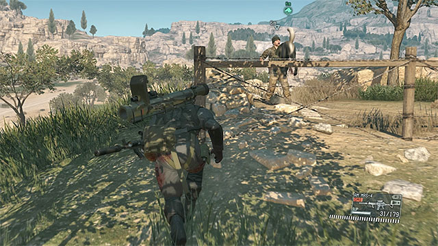 The sniper is located in the southern part of the village - Unlocking mission 45 (A Quiet Exit) | Walkthrough - Mission 44 - [Total Stealth] Pitch Dark - Metal Gear Solid V: The Phantom Pain Game Guide & Walkthrough
