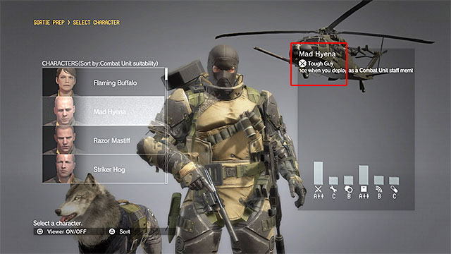 Another important aspect is switching Big Boss to one of the Diamond Dogs - How to win with Sahelanthropus in the Extreme mode? | Walkthrough - Mission 50 - Sahelanthropus - Metal Gear Solid V: The Phantom Pain Game Guide & Walkthrough